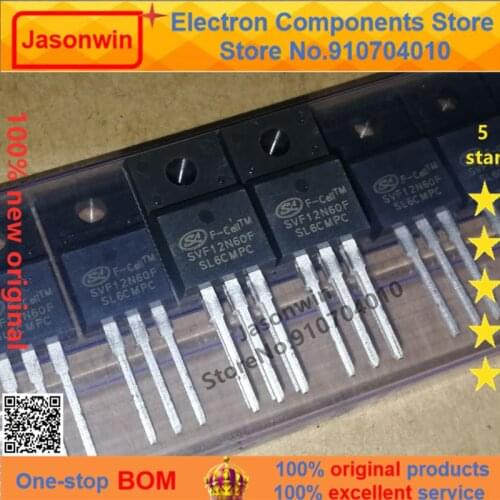 100% nuevo 50 unids/lote original MOSFET SVF12N60F 12A600V SVF12N60 TO-220 Transistor