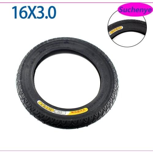 CST 16 inch Vacuum Tire 16x3.0 Inch Electric Bicycle Tire for Bike Tyre Electric Bicycle Tubeless Tire Anti-skid Wear-resistant