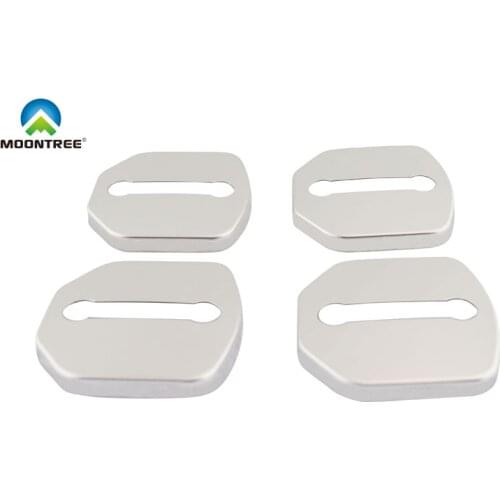 4 pcs Silver Car Door Lock Protective Cover for Volvo S60 V60 S60L S80L XC60