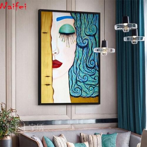 5D DIY Diamond Painting Beautiful Girl Full Square round Rhinestone Drill Embroidery Mosaic woman art Home Decor