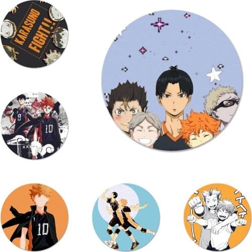 Anime Haikyuu Hinata Volleyball Badge Brooch Pin Accessories For Clothes Backpack Decoration gift