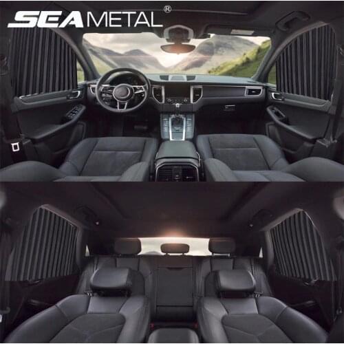 Car Window Curtains Car Sunshade Covers Side Window Curtain UV Protector Sun Summer Auto Front Rear Windows Curtains Accessories