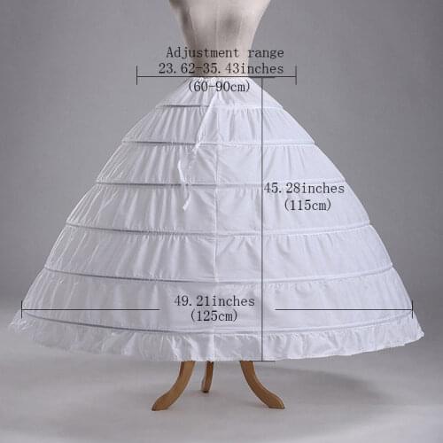White Bridal Petticoat Plus Size Ball Gown Wedding Dress Accessories Underskirt