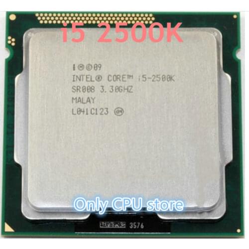 FREE SHIPPING intel i5 2500K Processor Quad-Core 3.3GHz LGA 1155 TDP:95W 6MB Cache With HD Graphics i5-2500k