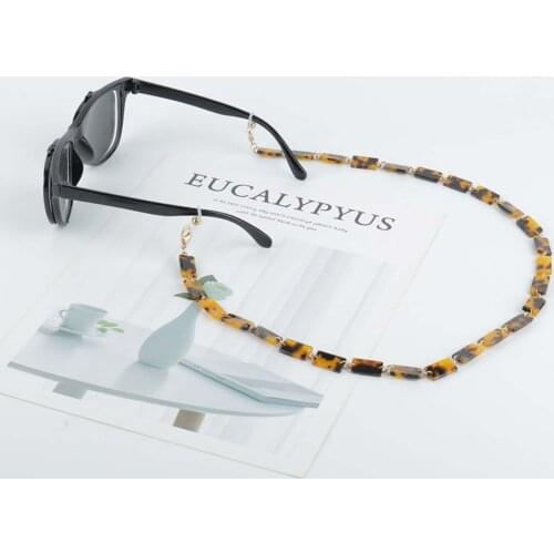 Face Mask Chain Holder Tortoise Shell Mask Necklace Sun Glasses Chain Lanyard Women Glasses Hold Neck Strap Cords Accessories#P3