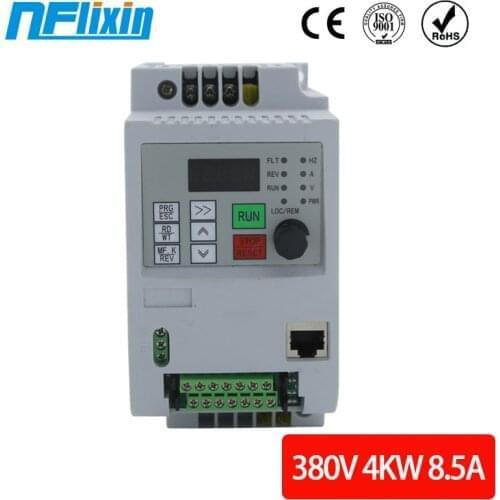 VFD 380 4KW AC 380V 1.5kW/2.2KW/4KW/5.5KW/7.5KW Variable Frequency Drive 3 Phase Speed Controller Inverter Motor VFD Inverter