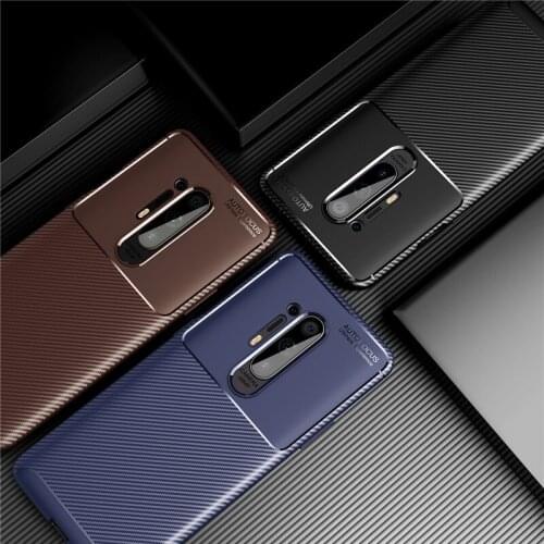 Carbon Fiber Cover For Oneplus 8 Pro Case Soft Housings Protective Back Bumper For Oneplus 8 Pro Phone Case Funda Etui 6.78