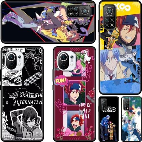 Sk8 The Infinity Anime Cell Phone Case for Xiaomi Mi Poco X3 NFC M3 F1 10T 9T Pro Note 10 A2 8 11 Lite 5G TPU Black Cover Coque
