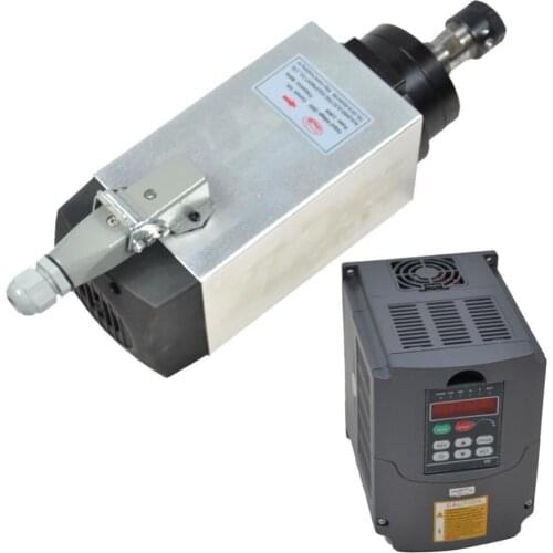 CNC spindle air cooled 4KW MOTOR SPINDLE for milling machine & 4KW variable frequency drive inverter motor speed controller vfd