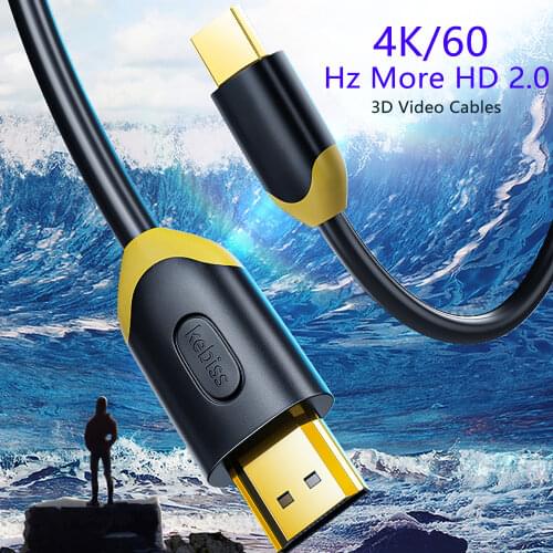 Kebiss 4K/60Hz Splitter Cable for Xiaomi Box Audio Switch Splitter Cable for Tv Box PS4 HDMI-compatible Cable