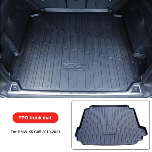 Mats For BMW G05 X5 2019-2021 Trunk mat Black Rubber Cargo Liner Specialized Car Accessories Carpet Interior Automobiles Parts