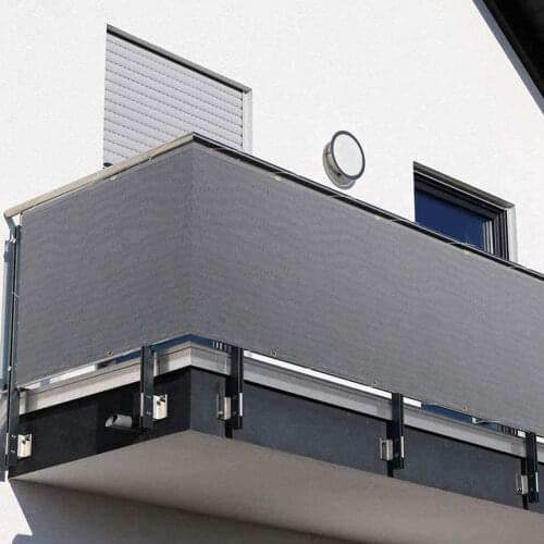 Balcony Garden Fence Cover Wind Sunshade Net Shelter Privacy Screen Breeze Sewing Buckle Outdoor Garden Awning Cover With Ties