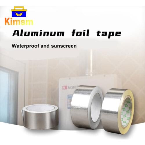 Ordinary /Fiber/ Thicken Aluminum Foil Tape Temperature Resistance Waterproof For Pipe Bonding Crack Repair Anti-static Sticker