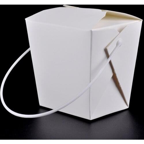 Disposable Paper Lunch Box with Handle Eco Friendly 4 size Takeaway Cake Dessert Box Party Supplies 100pcs/lot SK730