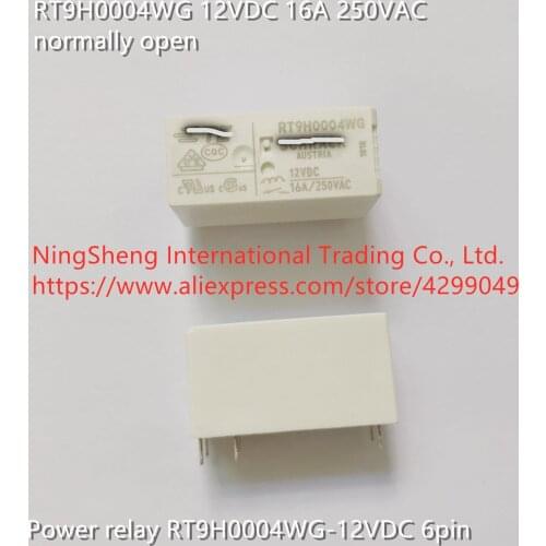 Original new 100% RT9H0004WG 12VDC 16A 250VAC normally open genuine import power relay RT9H0004WG-12VDC 6pin