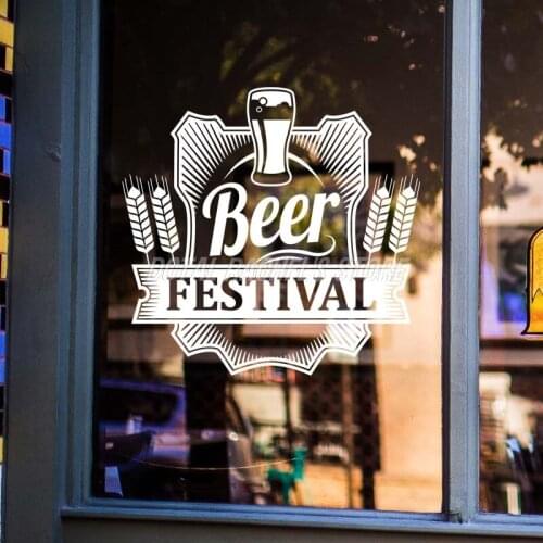 Beer Shop Sticker Good Food Beer Vintage Shop Decor Sign Retro Bar Pub Poster Decal Vivyl