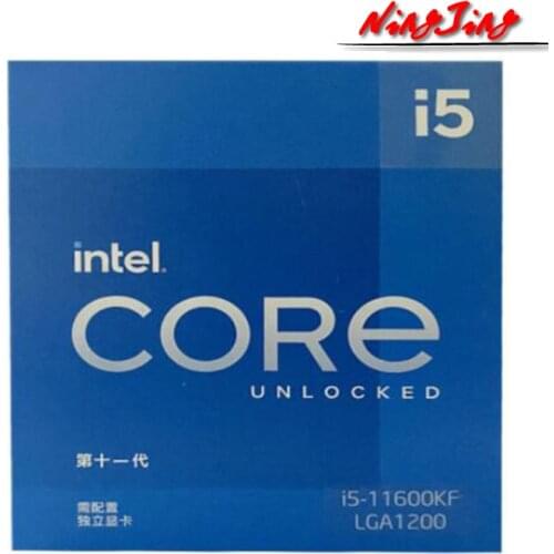 Intel Core i5-11600KF i5 11600KF 3.9 GHz Six-Core Twelve-Thread CPU Processor 125W LGA 1200 Need H410 B560 Z590 Motherboard