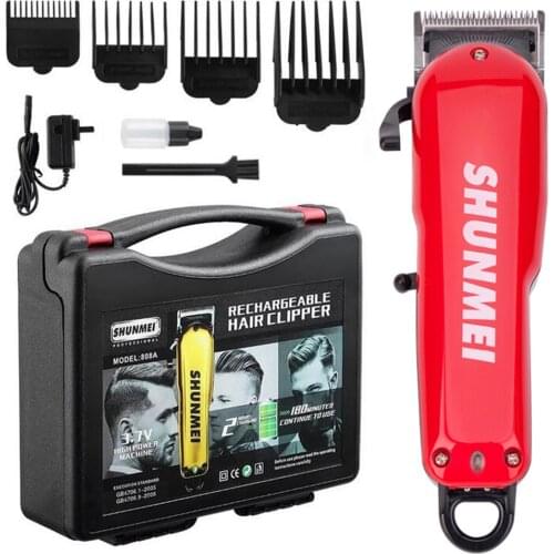 Professional HairClipper Rechargeable Hair Trimmer Men Beard Razor Electric Mower Hair Cutting Machine Haircut Length Adjustable