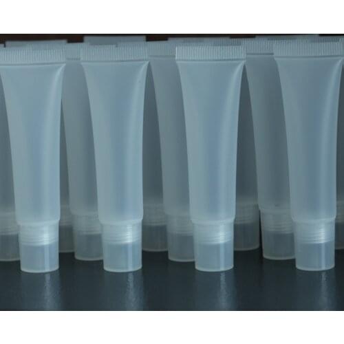 20pcs 8/10/15ML Empty Lip Gloss Tubes Lip Balm Soft Hose Makeup Squeeze Sub-bottling Plastic DIY Lipgloss Tube Container