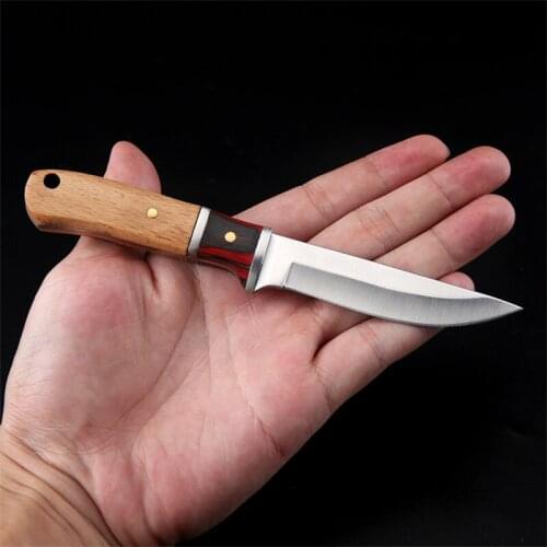 Barbecue Knife Wooden Handle Hand Meat Hand Grilled Meat Lamb Outdoor Knife Barbecue Knife Portable Meat Knife Roast Whole Lamb