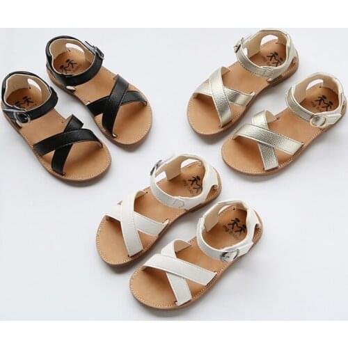 New Summer Girls Sandals Non-slip Kids Comfortable Beach Sandal Children Shoes Soft Sandals Open Toe Pure Color SMG091