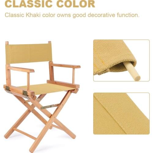 Replacement Canvas Directors Chairs Cover Stool Protector Chairs Canvas Covers Simple Solid Seat Covers Set Outdoor Garden