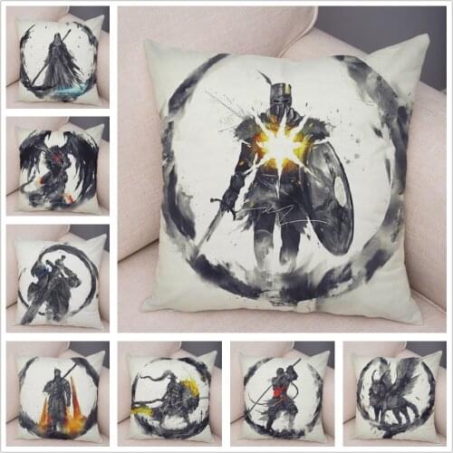 Super Soft Short Plush European knight Pillow Case 45*45 cm Cushion Cover for Sofa Home Decor Print Pillowcase Pillows Covers