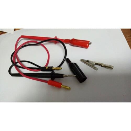 1Set MD PCB Fine Sharp Point Test Probe alligator clip TO Banana Plug TEST New