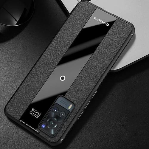 X60 Luxury Litchi Veins Silicone Phone Case For Vivo X60 Pro+ 5G Ultra-thin Painting TPU Cover Coque For Vivo X 60 Pro