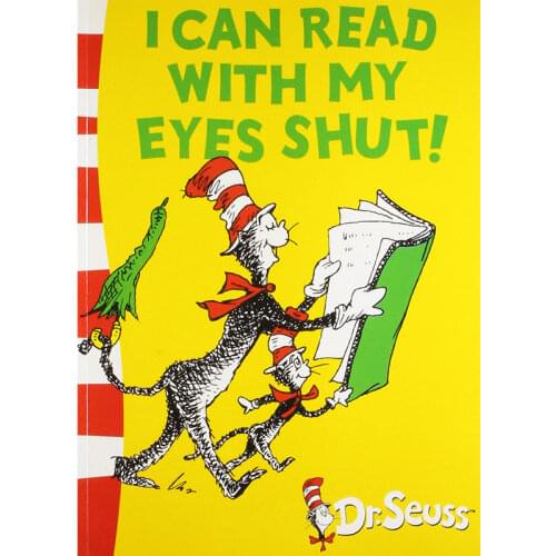 I Can Read with My Eyes Shut By DR SEUSS Educational English Picture Book Learning Card Story Book For Baby Kids Children Gifts