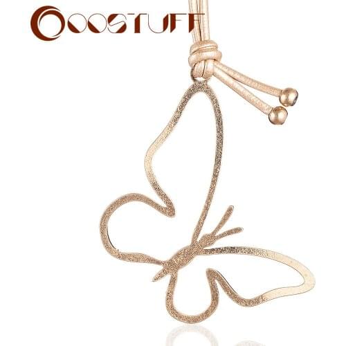 Long Necklace for Women Vintage jewelry Butterfly Pendants Chain Statement Suspension Female Neck Decoration Accessories