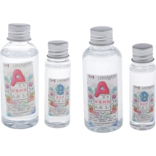 1 Set AB Epoxy Resin UV Glue Nail Art Tools for Professional Crafts