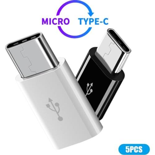 5PCS Micro USB To USB C Adapter Mini Mobile Phone Adapter Type C Interface Data Line Charging Converter For Xiaomi5 Nexus6P
