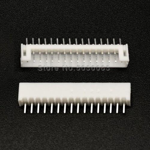 50pcs/lot PH2.0mm straight pin Header 16P 16pin PH-16A PH-A wire Connector PH2.0 pitch spacing 180 angle PCB Car male Connectors