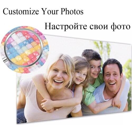 Customize Your Photos Full Diamond Painting Rhinestones Dimond Mosaic Embroidery Printings Pictures DIY Art Kits Home Decora