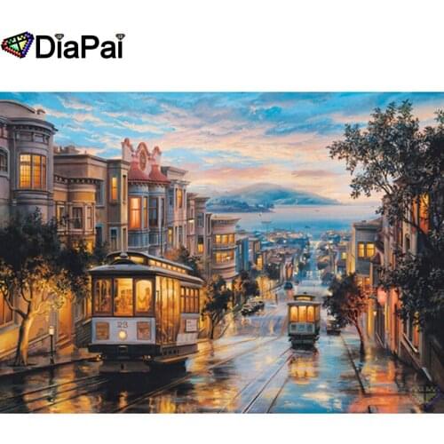 DIAPAI 5D DIY Diamond Painting 100% Full Square/Round Drill "House scenery" Diamond Embroidery Cross Stitch 3D Decor A21797