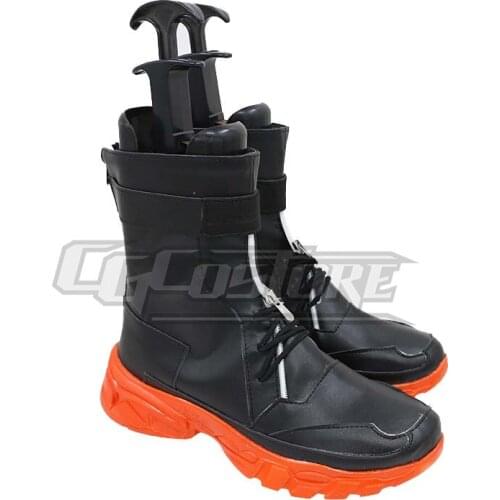 Anime Cosplay Shoes Boots Arknights Hung Costume Hand-made Leather Christmas Halloween Free ship ACS-1172