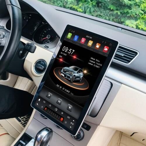12.8'' Android 9.0 Car Navigation Radio 2 Din Universal Tesla Vertical Screen Auto Audio Reversible machine