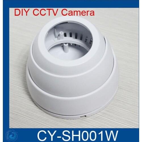 Free Shipping CCD Dome CCTV Camera Round Plastic Housing Cover Case