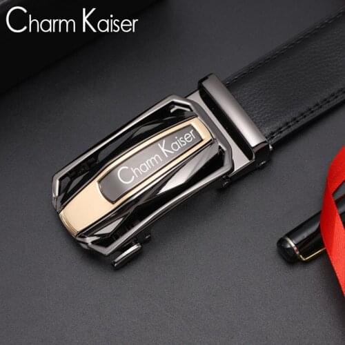 CalacmKlelm men belt leather youth leisure sports car automatic belt buckle