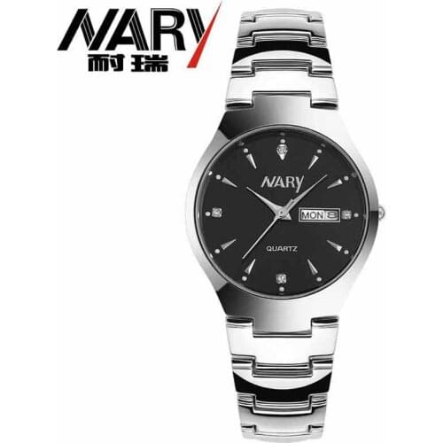 Nary Fashion Men Watches Mens Watches Stainless Steel Date Day Quartz Watches Casual Business Wristwatch Relogios Masculino 2020