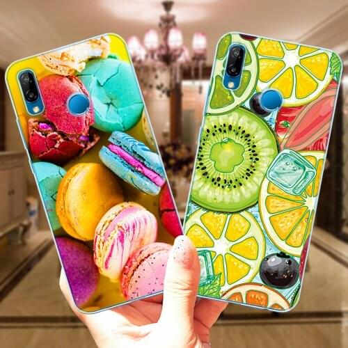 Summer Fruit Pineapple Watermelon Cover For Huawei P40 Lite E P20 P30 Lite Pro P10 Lite Y5 Y6 Y9 2018 2019 Silicone Clear Cases