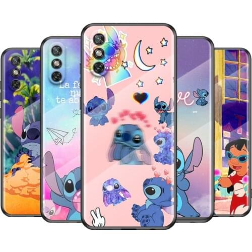 Stitch Abomination Little Monster For Huawei Y6 Y7 Y9 Y5P Y6P Y8S Y8P Y9A P Smart Z 2019 2020 2021 Tempered Glass Phone Case