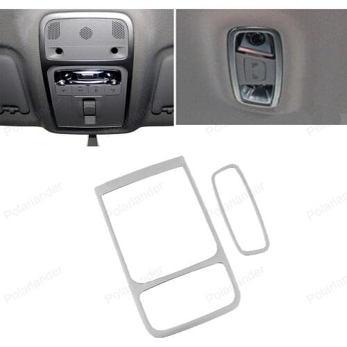 Decoration Roof Reading Lamp Light Cover For Audi A3 stainless steel interior Molding Trim sticker Frame