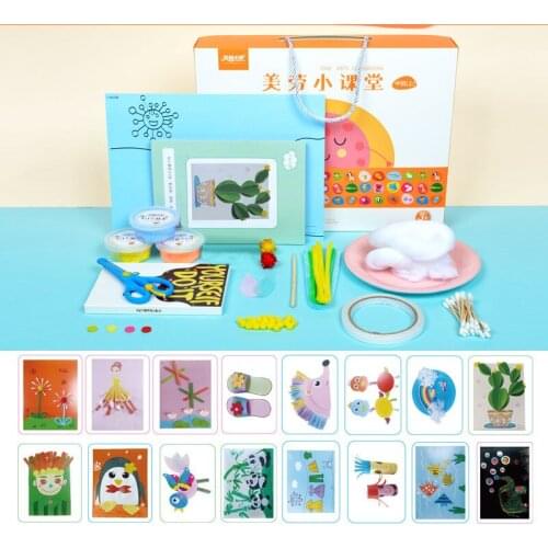 Childrens DIY handmade creative material package graffiti clipart hobbies training toys
