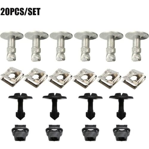 Car Undertray Guard Engine Under Cover Hood Snap Fixing Clips & Screws 8D0805960 8D0805121 For AUDI A4 A6 For VW Passat B5