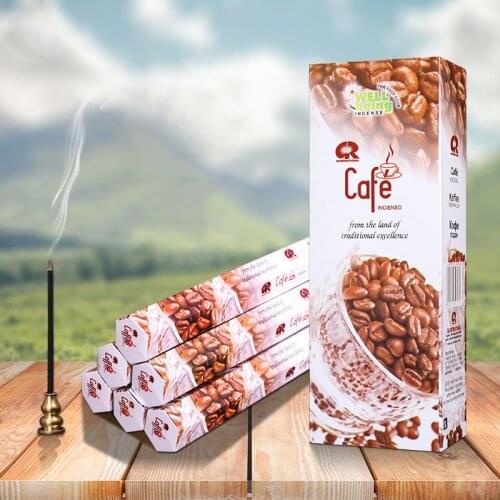 India Incense Cafe Natural Spice Aroma Incense Stick Home Fragrance Air Freshener Aromatherapy Good for Sleep Health