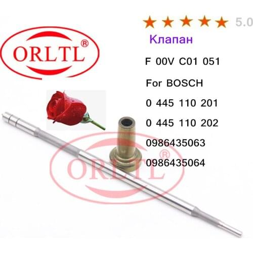 4 pieces F00VC01051 ,( F 00V C01 051) Diesel Pump Injector Control Valve For 0445110201 0445110202 0986435063 ,0986435064