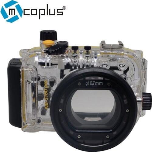 Mcoplus 40M 130ft Underwater Waterproof Shockproof Diving Housing Case for Canon WP-DC43 Powershot S100 WPDC43