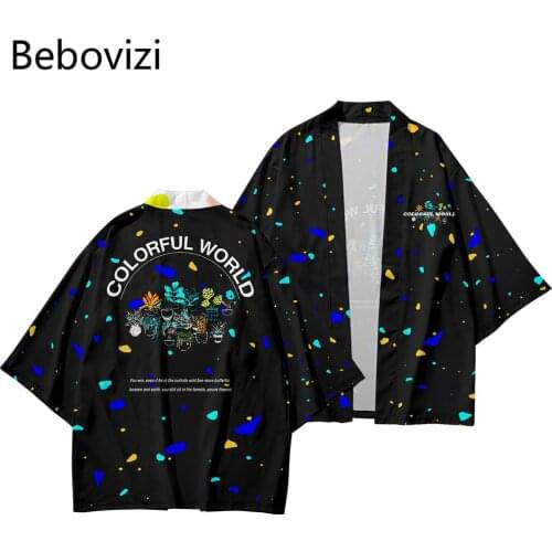 Fashion Letter Girl Kimono Men Women Cardigan Haori Obi 2021 New Plus Size XXS-6XL Beach Harajuku Japanese Style Asian Clothes